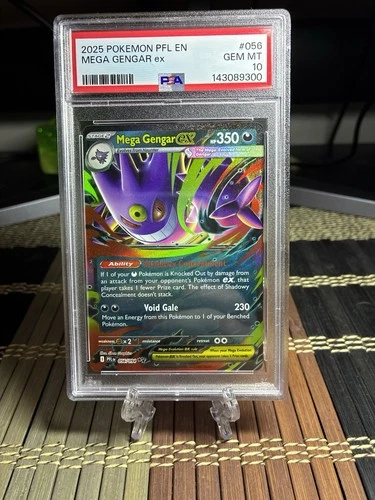 Pokémon Mega Gengar EX Holo 056/094 Phantasmal Flames PSA 10 English