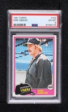 1981 Topps Kirk Gibson #315 PSA 6 1z4