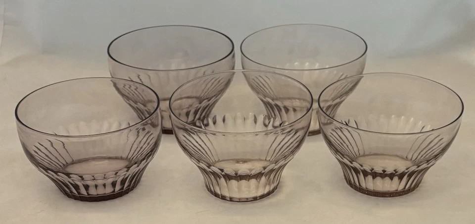 Raro Simon Gate Orrefors - Juego de 5-1924 Frida Oliva Amatista Desierto Cuencos Foto 2 de 4