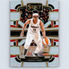 2024 Panini Select WNBA Allisha Gray #51 Prizms Silver Atlanta Dream