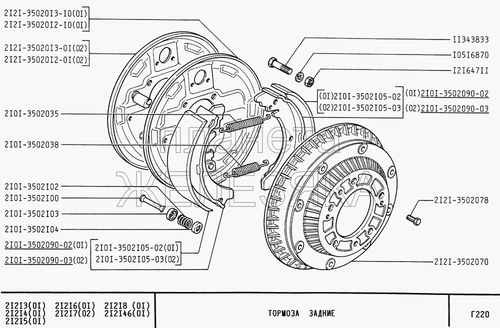 2 X Cilindro de Freno Automático Lada 2101-2107, Niva 2121 Trasero, 2105-350204 - Imagen 2 de 2