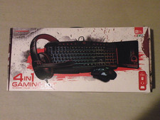 Hypergear Gaming Kit 4-in-1 Tactical Gear Ergonomic Keyboard / Headphones/ Mouse