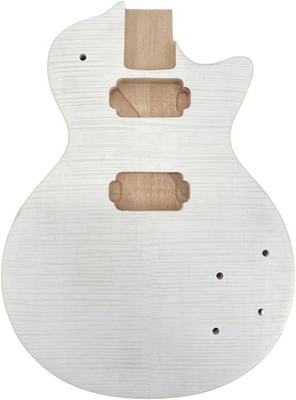 Mahogany Wood Guitar Single Cut Body with Tiger Maple Top Fit Les Paul LP
