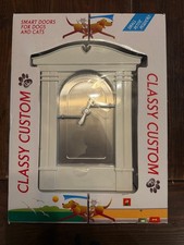Classy Custom Small Pet Door 5x8 Flap 0914 NEW White up to 12lbs cat dog