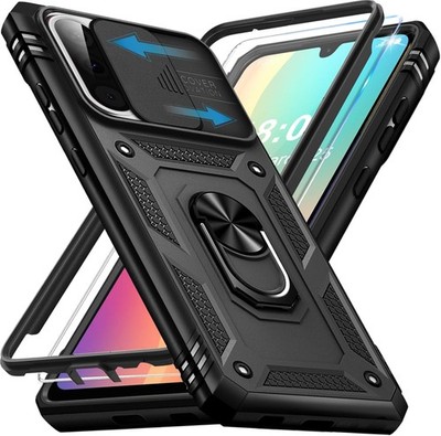 Panzerhülle für Samsung Galaxy A26 5G Hülle mit Schutzfolie, Handyhülle A26 5G C