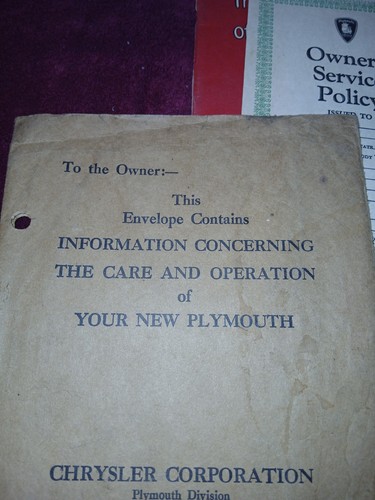 1940s The Inside Story Or Your New Plymouth - Picture 5 of 17