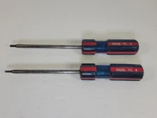 Rare NASA YC 3  And YC 4 Vintage Drivers Red And Blue