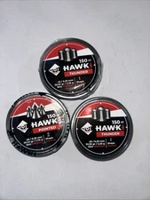 (3) Hawki Pellets .25 / 6.35mm Caliber 33.95 gr /2.20 g 450 ct Hi8013EX Domed
