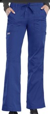 Royal Blue Cherokee Scrubs Workwear Low Rise Drawstring Cargo Pants 4020