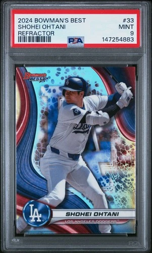 147254883 Shohei Ohtani 2024 Bowman's Best #33 Refractor PSA 9