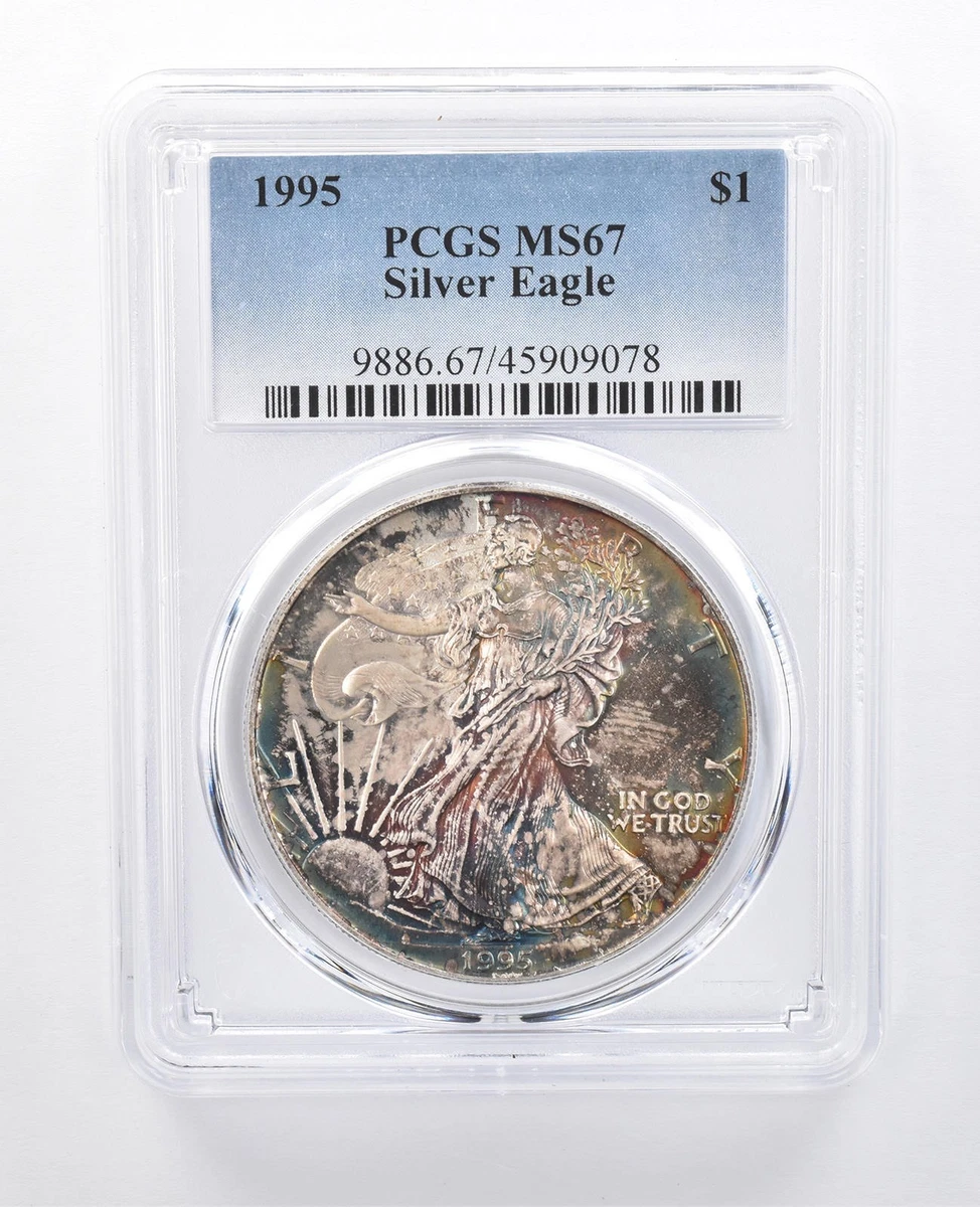 American Eagle MS 67 PCGS Certified Silver Bullion Coins for sale