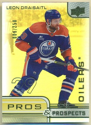 2025-26 Upper Deck Extended Pros & Prospects Gold PP4 LEON DRAISAITL /250 Oilers