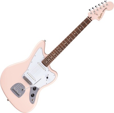 Affinity Series Jaguar Shell Pink Short Scale E-Gitarre Single-Coil