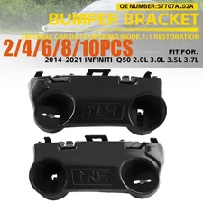 FOR 2014-2022 INFINITI Q50 FRONT LEFT&RIGHT SIDE BUMPER COVER BRACKET PAIR2-10X