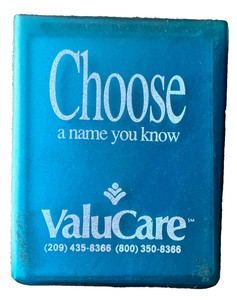 Vintage Blue ValuCare Pocket Mirror 3" x 2-1/4" Choose a Name You Know