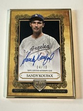 2025 Topps Gilded Gallery Of Gold Onyx Framed Auto Sandy Koufax #4/10 Dodgers