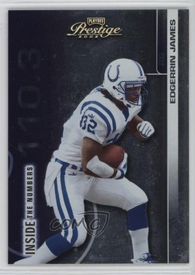 2002 Playoff Prestige Inside the Numbers Gold 20/32 Edgerrin James HOF 12xq