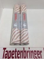 Vliestapete Rasch 2X 704549 (2Rollen) Feines Linien Muster 3D Creme Restposten