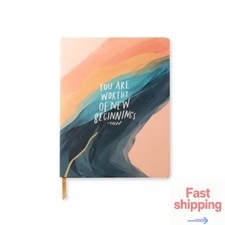 Ruled Journal Large Classic Paperback New Beginnings - FRINGE: Lined Notebook fo