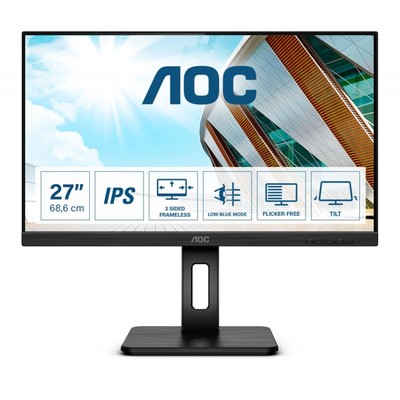 AOC 27P2Q LED display 68.6 cm (27'') 1920 x 1080 pixels Full HD Black