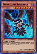 Darklord Superbia - DESO-EN039 - Super Rare - 1st Edition LP Yugioh Destiny Sold