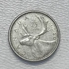 1960 - Canada 25 Cents/Quarter - 0.800 Silver Coin