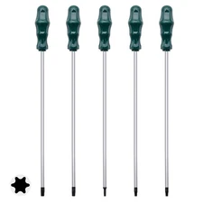 Extra Long Torx Screwdrivers Set, 5pcs 12in Magnetic Torx Screwdrivers Set, T...