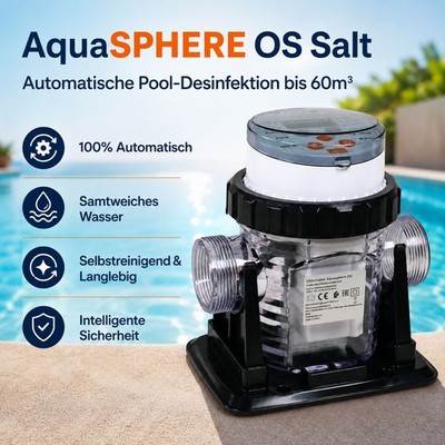 Pool Salzwassersystem AquaSPHERE OS Salt Salzelektrolyse Anlage 20 bis 60 m³