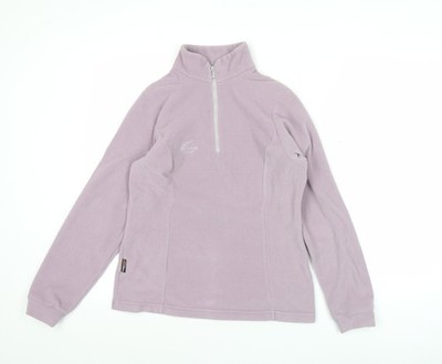 Lafuma Damen lila Fleece Sweatshirt Small 1/2 Zip Outdoor