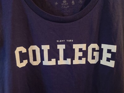 The Chive Women's T Shirt Medium College John Belushi KCCO Animal House Blue 