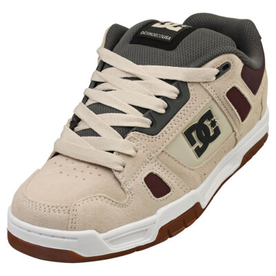 DC Shoes Stag Mens Skate Trainers in Tan Brown UK