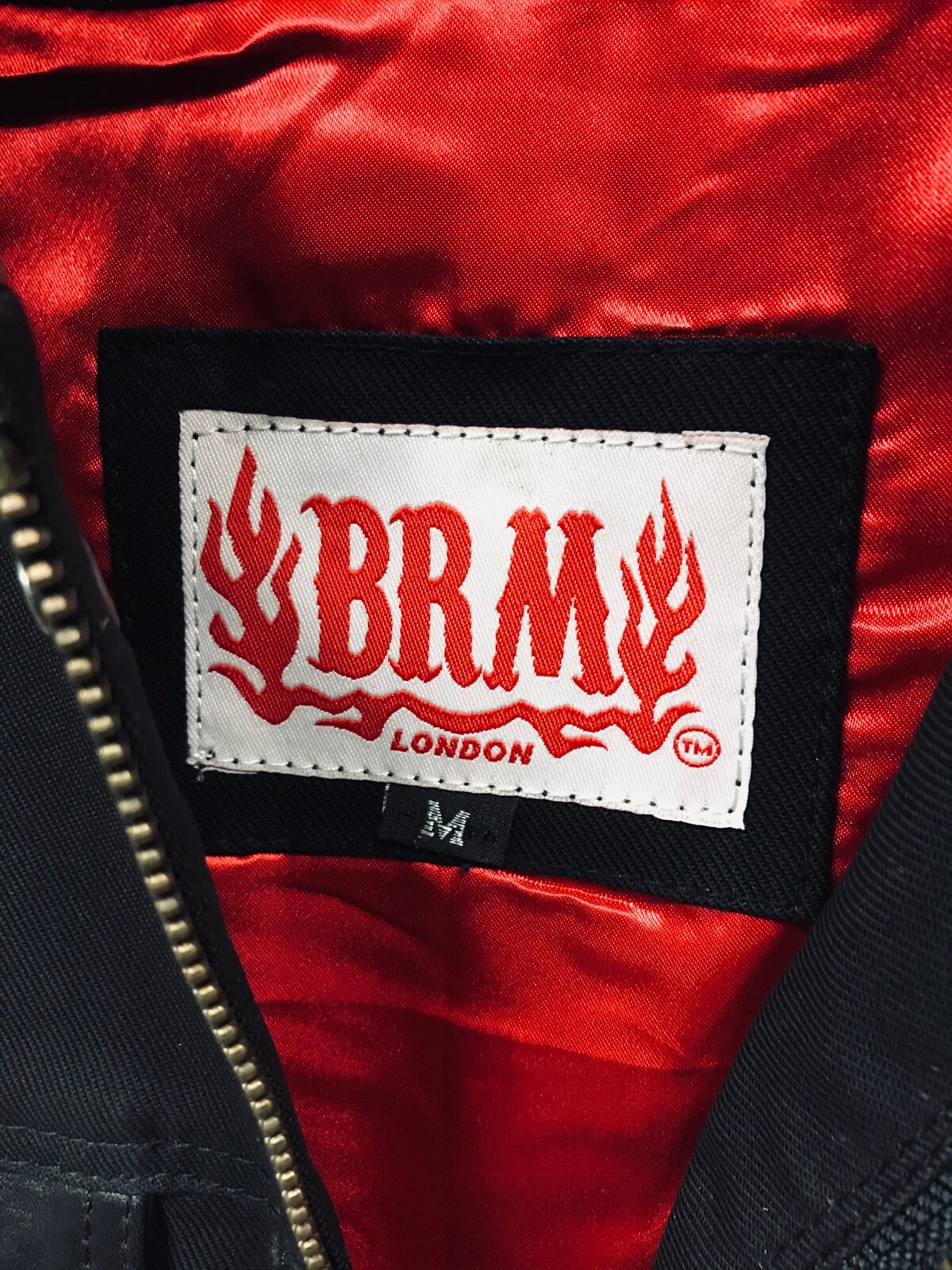 COLLARLESS Denim Vest Hells Angels Support Gear Big Red Machine