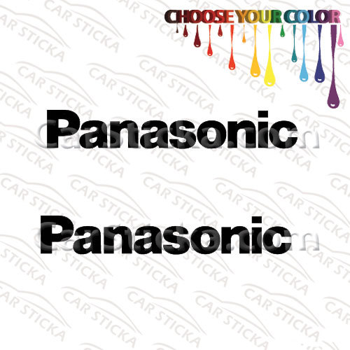 2 of 8" Panasonic Audio /A aftermarket car bumper vinyl stickers decals die cut - Picture 1 of 3