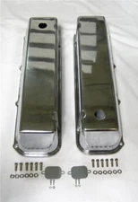 Big Block Ford Tall Polished Aluminum Valve Covers 429 460 BBF With Hole BBF