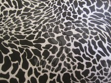 Cotton Fabric ANIMAL SKIN PRINTS BLACK AND WHITE BTYx44