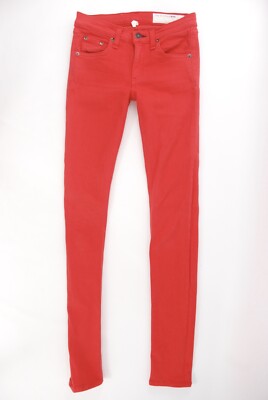 Rag Bone /Jean Bright Red Skinny Women's Denim Jeans 24
