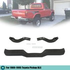 W/ Bracket Step Rear Bumper Assembly Black Steel For Toyota Pickup DLX 1989-1995