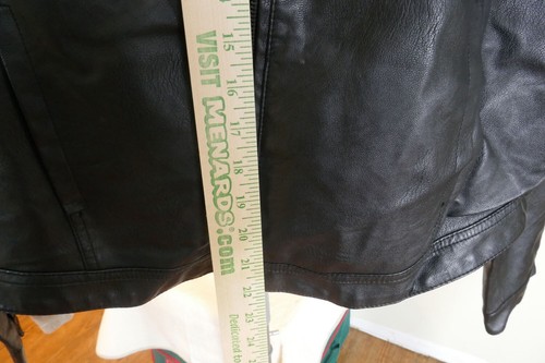 WILLIAM RAST ROGUE REVOLUTION FAUX LEATHER BIKER JACKET BLACK LARGE - FREE SHIP - Picture 9 of 13