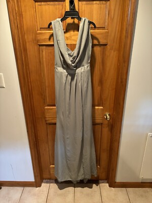 ASOS Design Tall Bridesmaid Short Sleeved Cowl Front Maxi Dress Olive Size  6 NWT | eBay