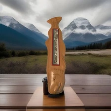 Rare FISH TALE WILD SALMON PALE ALE draft beer tap handle Washington Unique