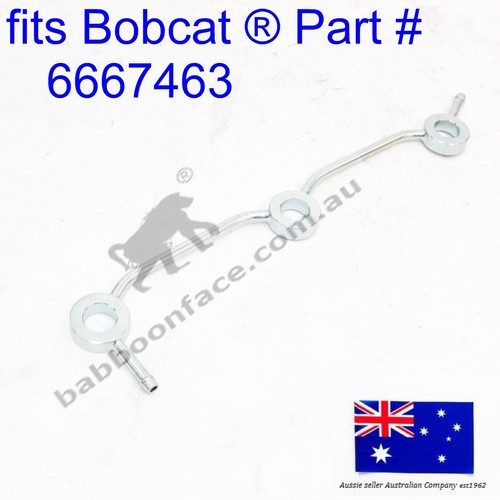fits Bobcat Overflow Return Fuel Pipe 6667463 E32 E32i E34 E35 E35Z E35i E37 - Foto 12 di 16