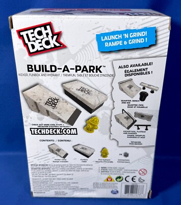 KICKER, FUNBOX & HYDRANT - Tech Deck BUILD A PARK Set 20 YEARS