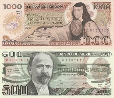 メキシコ旧紙幣 7種セット Banco de Mexico El Banco de Mexico: Collection 7 Bank Notes UNC. | eBay