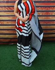 Pure Silk Hand Paint Saree With New Silk Mark Tag With the Saree