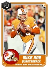 ACEO MIKE RAE TAMPA BAY BUCCANEERS CUSTOM HAND MADE ART CARD