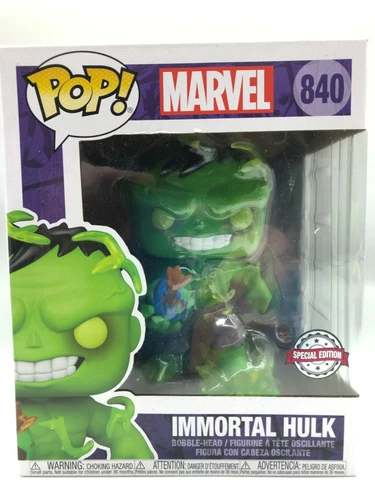 Funko POP! Marvel Immortal Hulk Bobble Head 840 edición especial