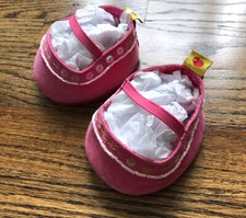 Build a Bear BAB Pink Shoes with Sequins and Beads