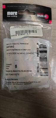 ABICOR BINZEL TIP HOLDER A4 M8 HD COURSE# H4T-8-C, package of 5