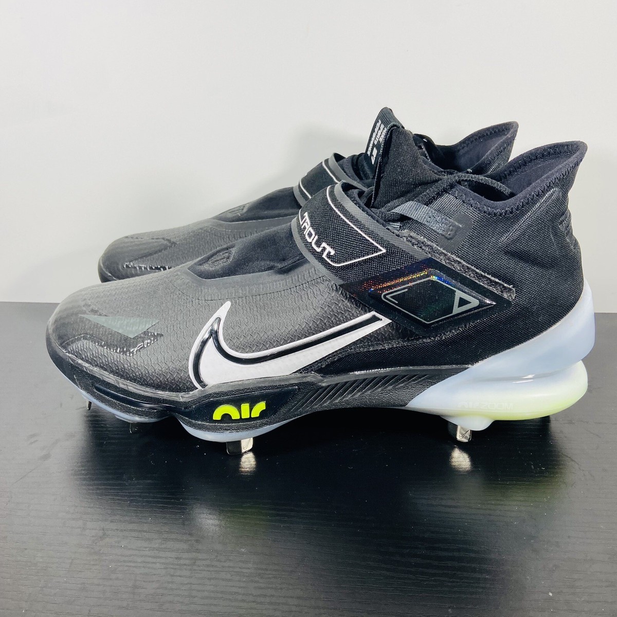 Size 11.5 - Nike Force Zoom Trout 8 Elite Black White Volt