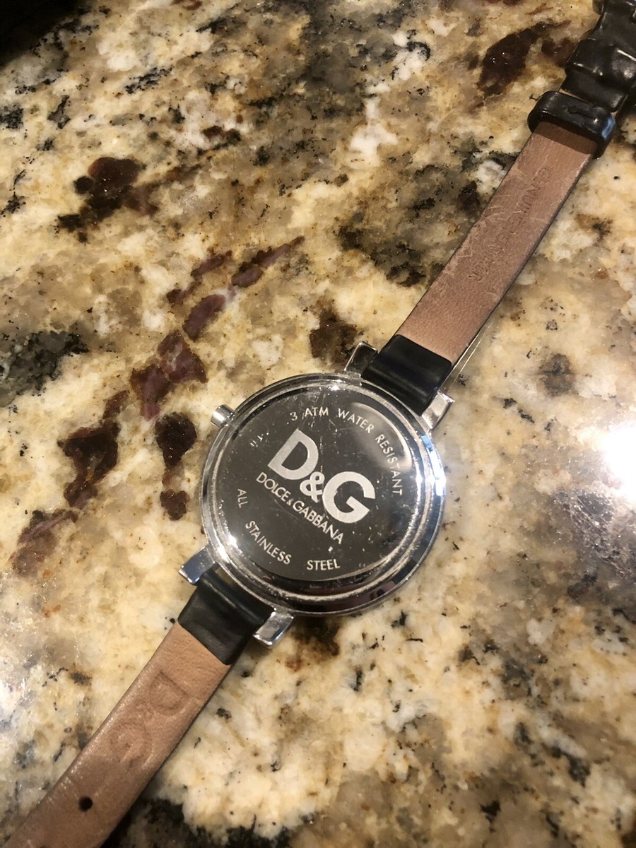 DOLCE & GABBANA D&G Time Womens Watch, Black Silver Logo DOLCE & GABBANA D&G Time Womens Watch, Black Silver Logo
